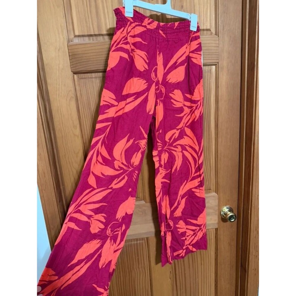 $30 A New Day Women's High-Rise Linen Wide Leg Pull-On Pants